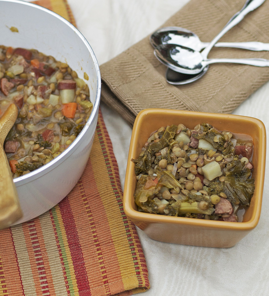 Kielbasa, Kale, and Lentil Soup Gluten Free Dairy Free