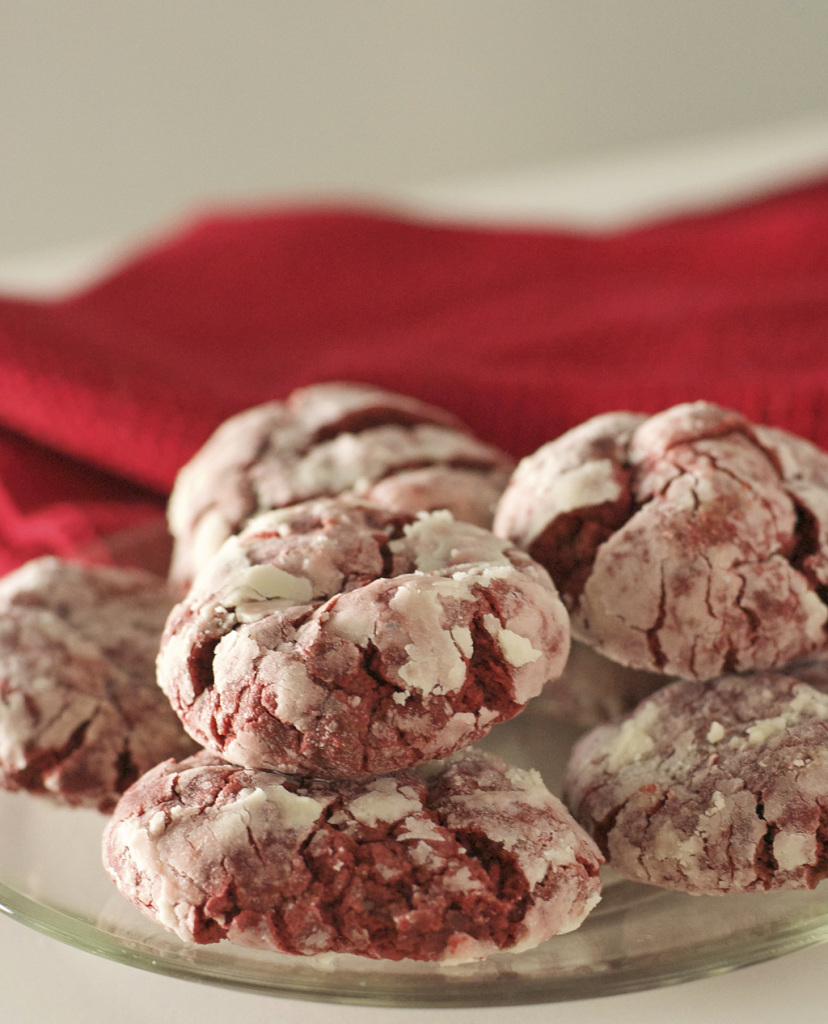 Gluten Free Red Velvet Crinkle Cookies Recipe