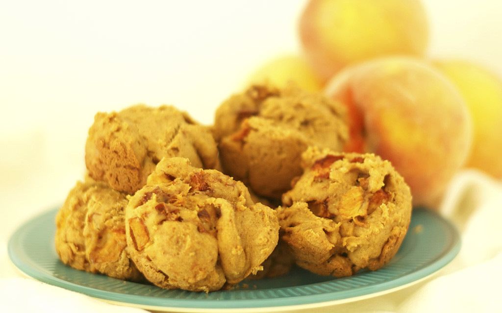 Gluten Free Dairy Free Peach Muffins