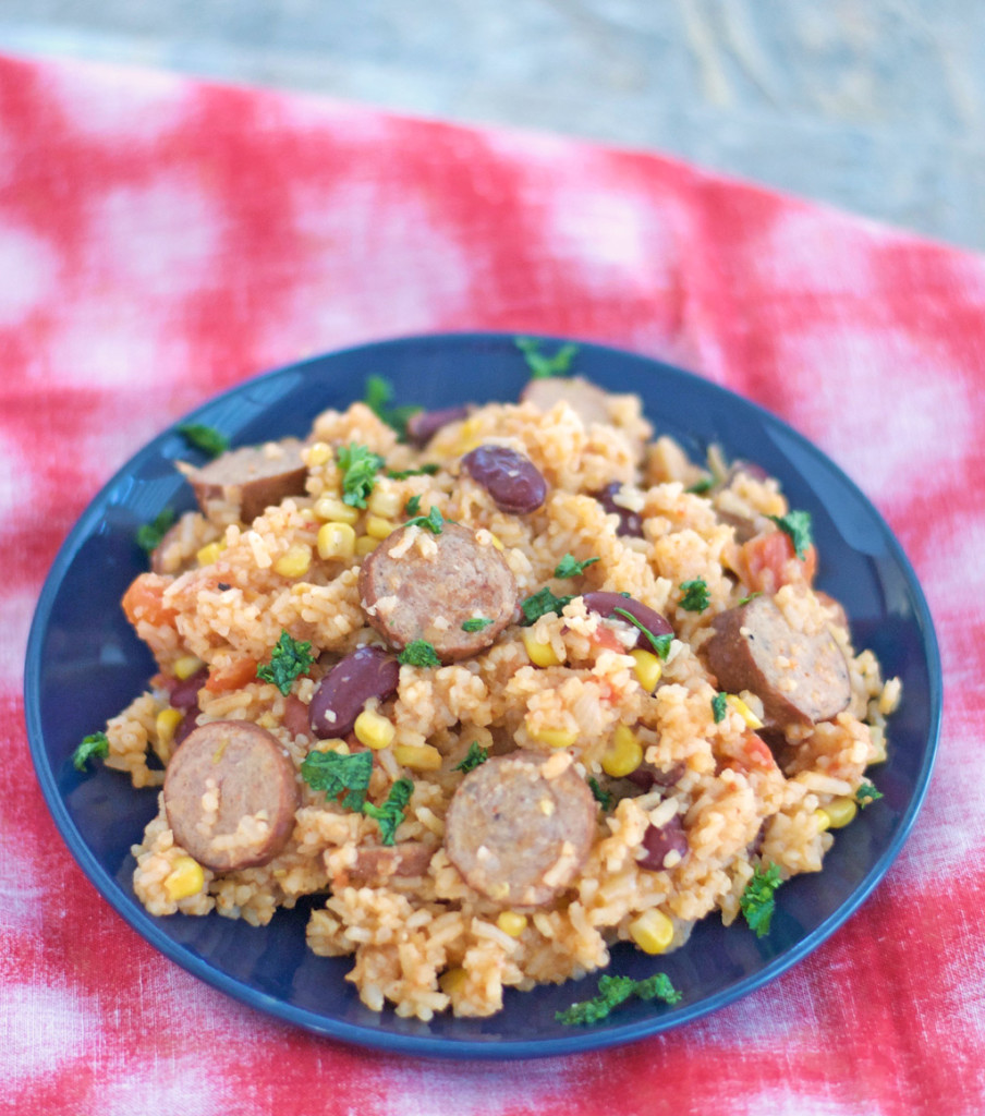 Sauteed Kielbasa, Rice and Beans Recipe