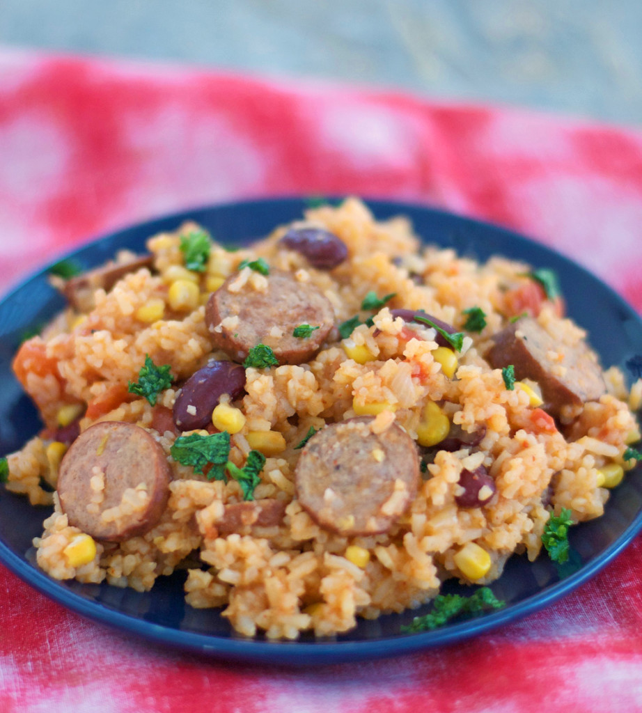 Sauteed Kielbasa, Rice and Beans Recipe