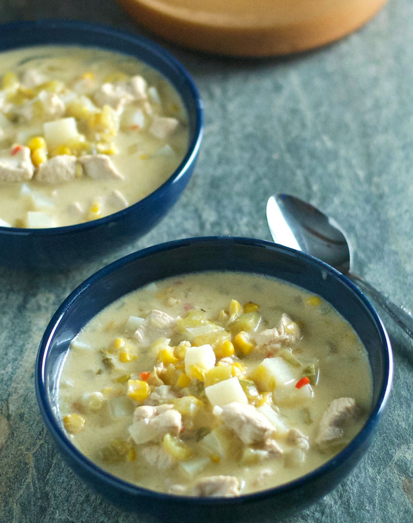 Mexican Chicken Corn Chowder | Let's Be Yummy
