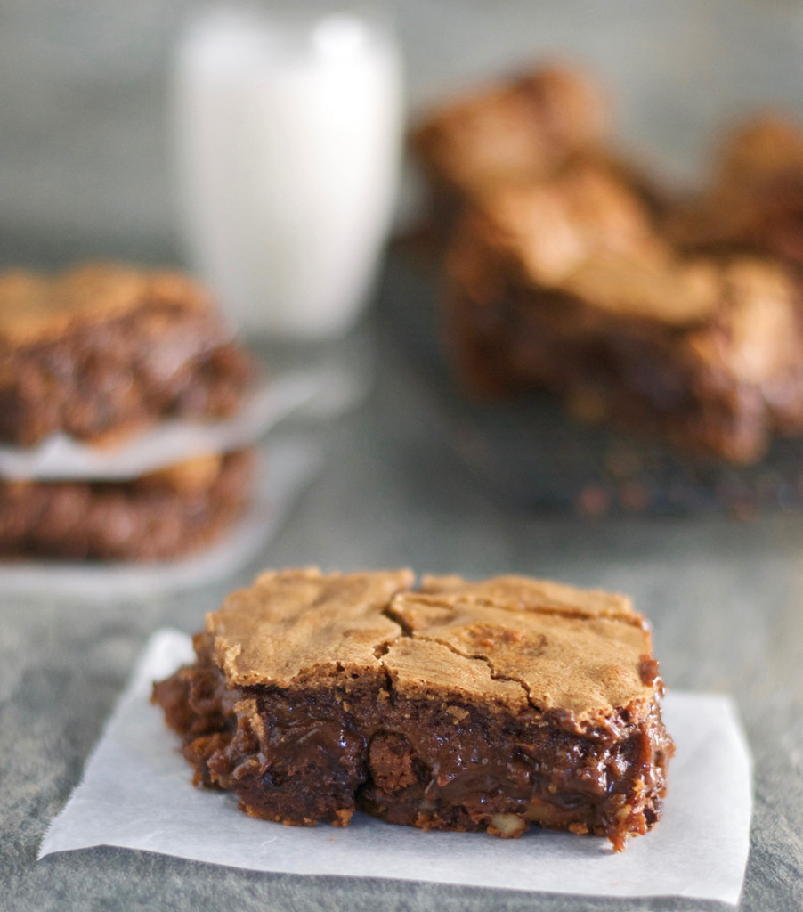 Gluten Free Caramel Nut Brownies Recipe