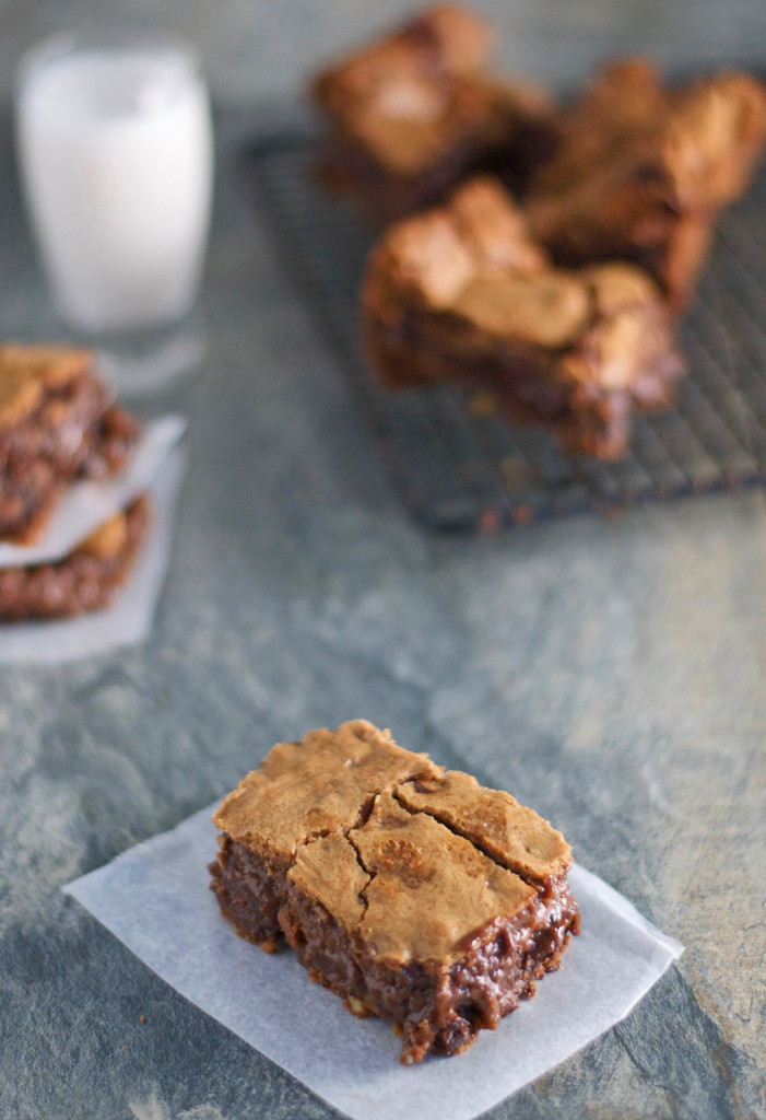 Gluten Free Caramel Nut Brownies Recipe