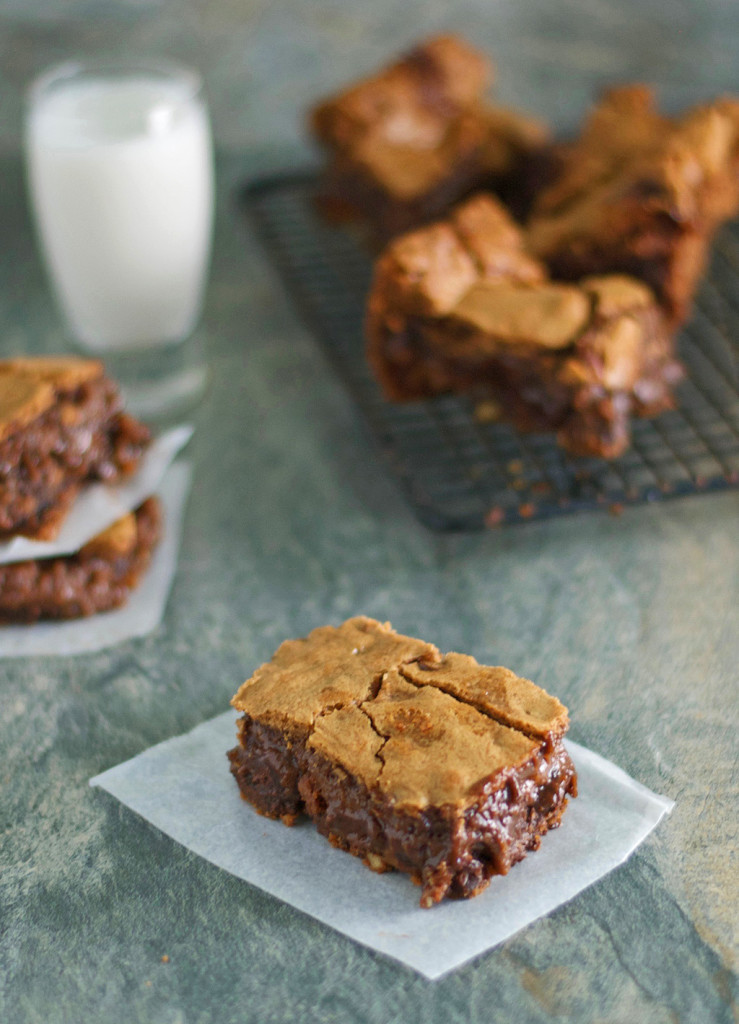 Gluten Free Caramel Nut Brownies Recipe