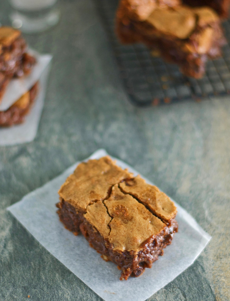 Gluten Free Caramel Nut Brownies Recipe