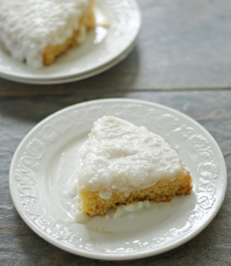 Gluten Free Sour Cream Coconut Cake Recipe