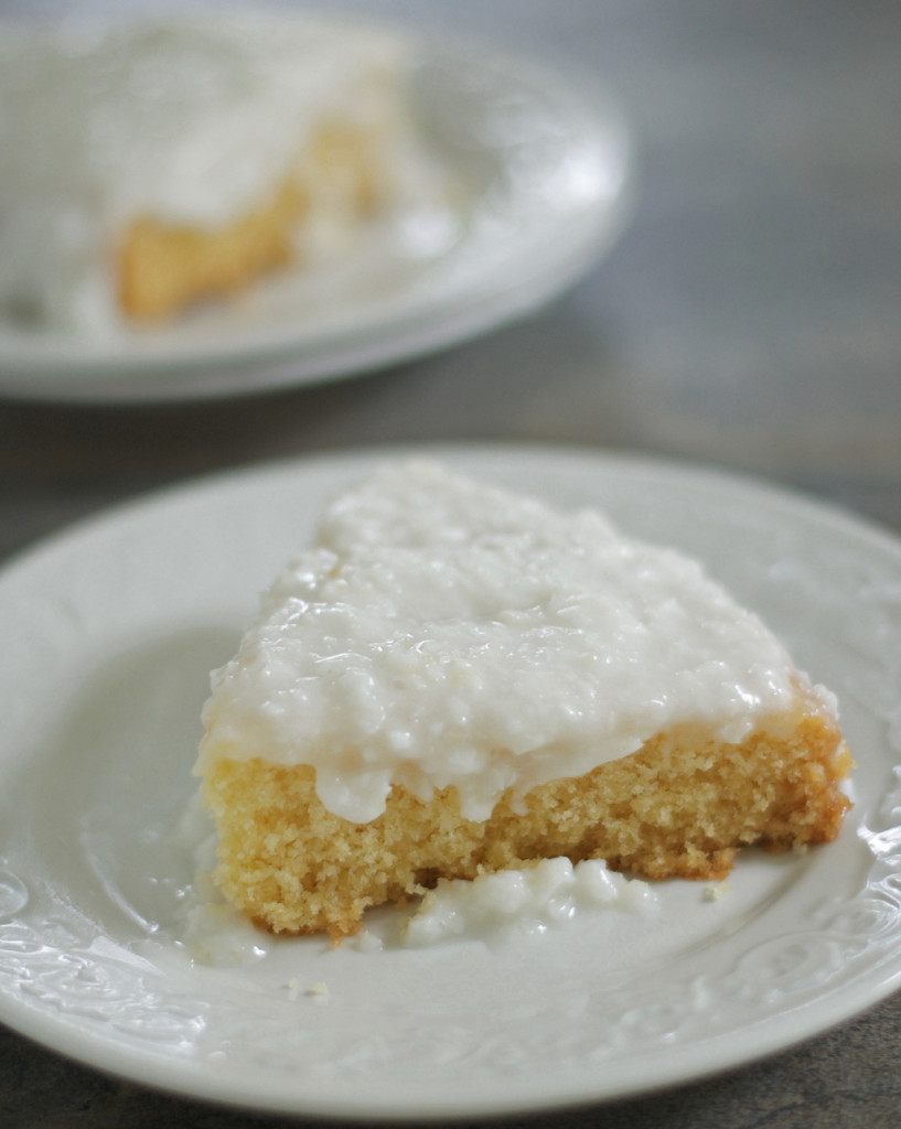 Gluten Free Sour Cream Coconut Cake Recipe