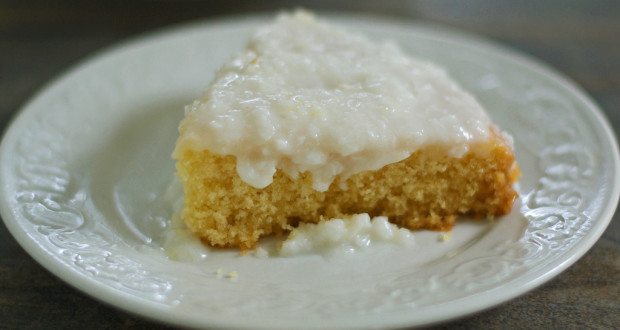 Gluten Free Sour Cream Coconut Cake Recipe