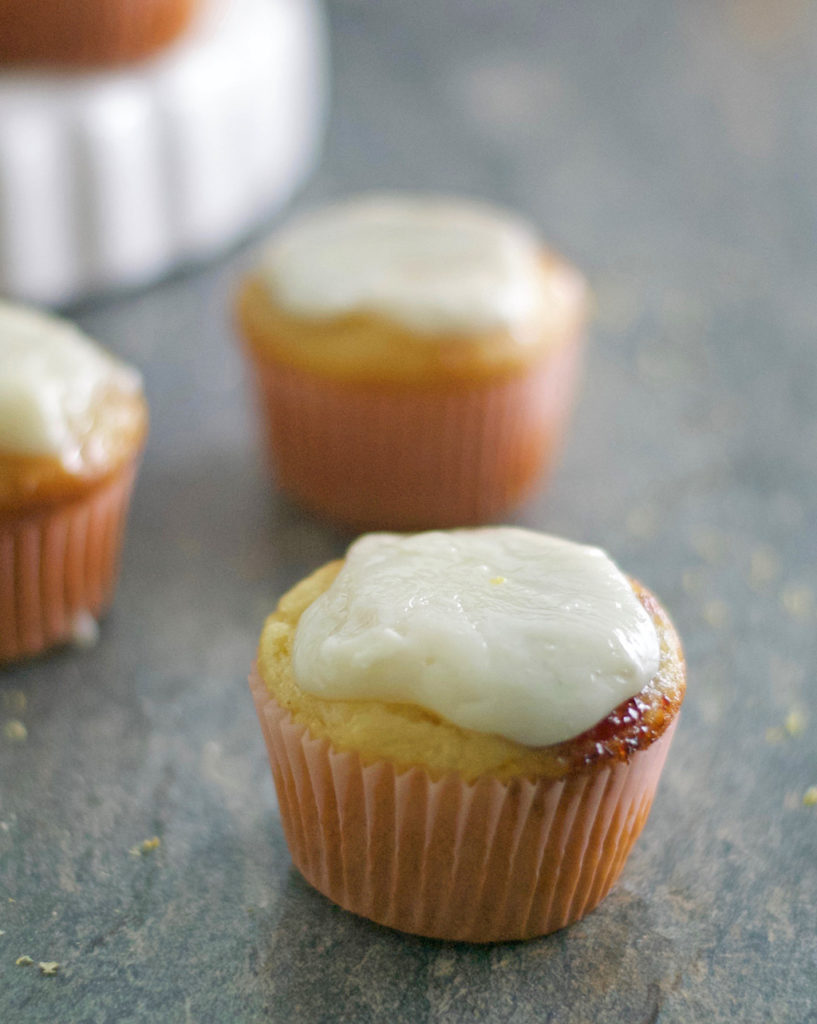 Gluten Free Lemon Cupcakes with Raspberry Jam Recipe