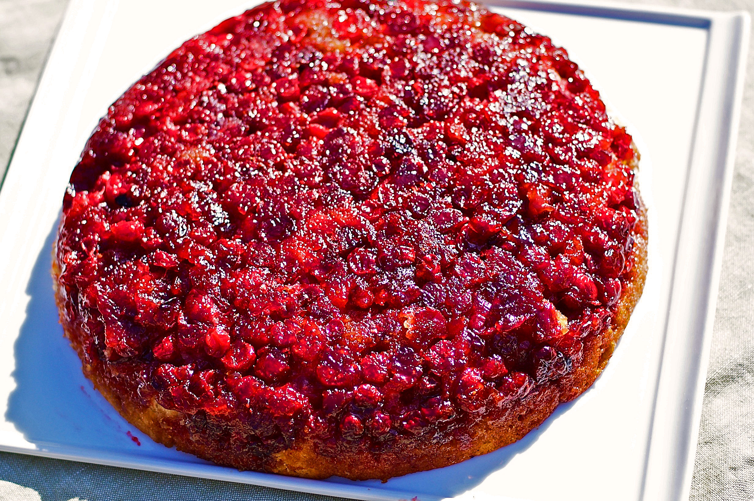 Cranberry Upside Down Cake Gluten Free 