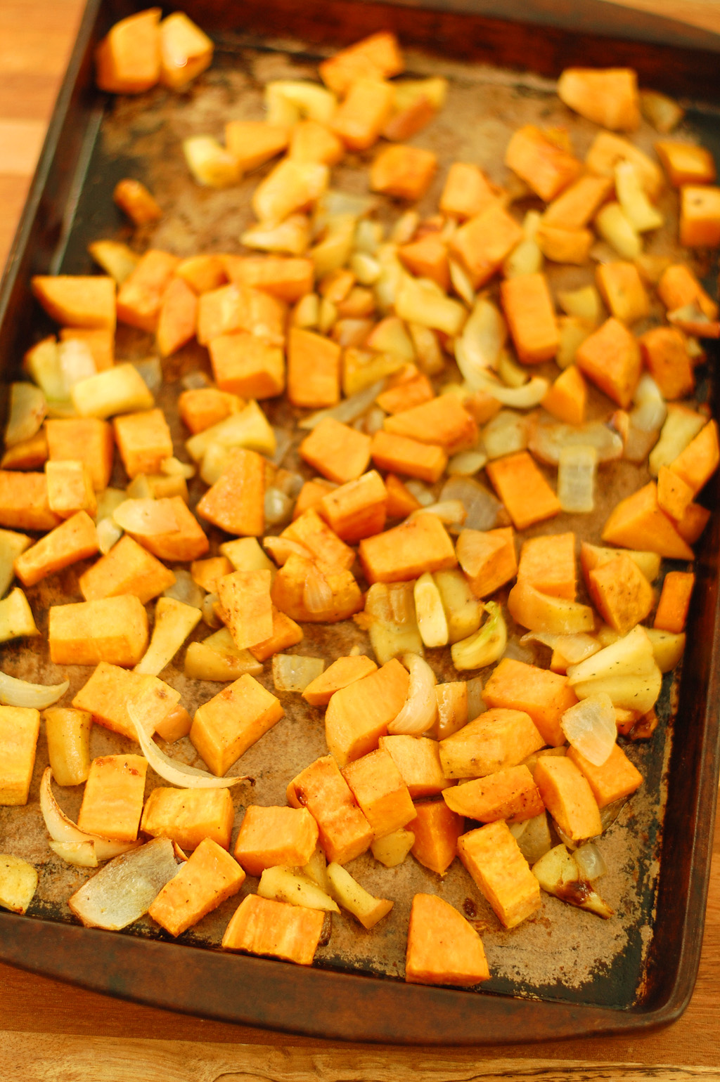 Roasted Sweet Potato and Apple Recipe | Let's Be Yummy