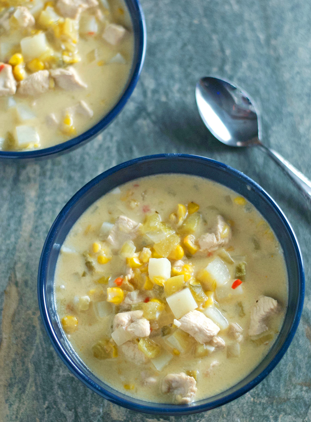 Mexican Chicken Corn Chowder | Let's Be Yummy